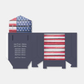 Je aangepaste Amerikaanse vlag Vader Box Bedankdoosjes (Uitgevouwen)