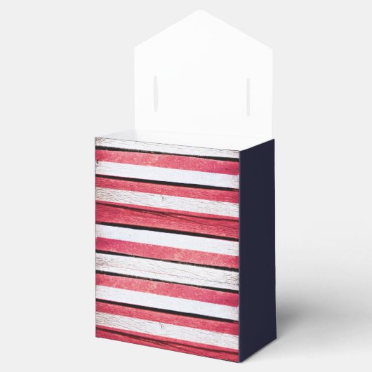 Je aangepaste Amerikaanse vlag Vader Box Bedankdoosjes (Geopend)