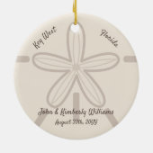 Je aangepaste band-band-dollar keramisch ornament (Achterkant)