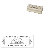 Je aangepaste bibliotheek Aangepast naamboek Rubberstempel (Gestempeld)