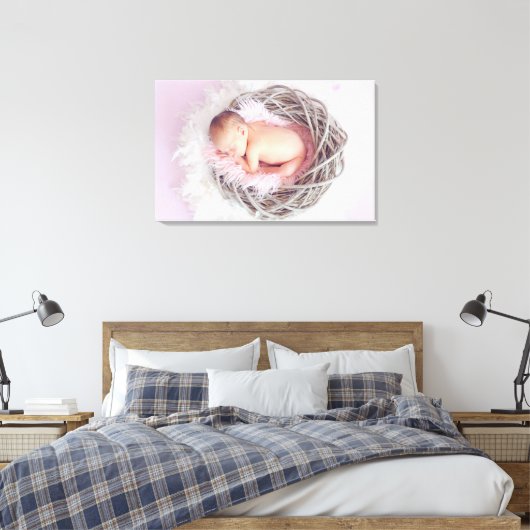 Je aangepaste foto canvas afdruk (Insitu (Slaapkamer))