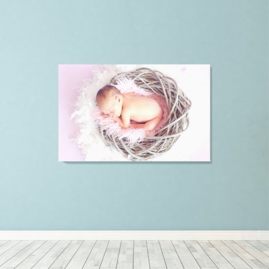 Je aangepaste foto canvas afdruk (Insitu (Houten vloer))