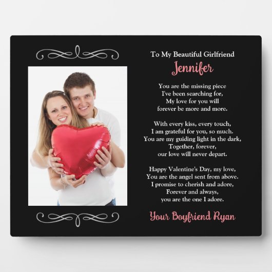 Je aangepaste foto van Boyvriend naar mijn Vriendi Fotoplaat (Voorkant)