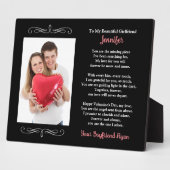 Je aangepaste foto van Boyvriend naar mijn Vriendi Fotoplaat (Zijkant)