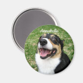 Je aangepaste foto van Pet Voeg je hond hier toe Magneet (Voorkant / Achterkant)