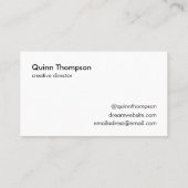 Je aangepaste handtekening visitekaartje (Achterkant)