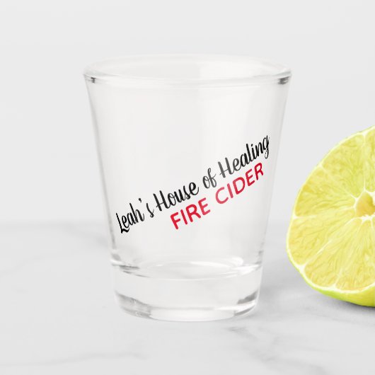 Je aangepaste herbalist Fire Cider Shot Glas (Voorkant)