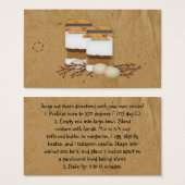 Je aangepaste Jar Mix Recipe Hang Label op Visitekaartje (Voorkant /achterkant)