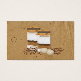 Je aangepaste Jar Mix Recipe Hang Label op Visitekaartje