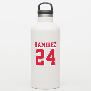 Je aangepaste Jersey nummer en afspeelnaam Sticker