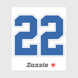 Je aangepaste Jersey nummer Sticker