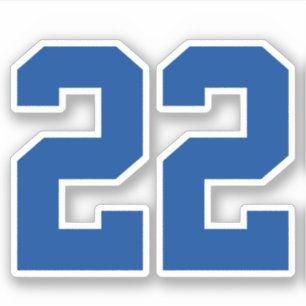 Je aangepaste Jersey nummer Sticker