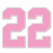 Je aangepaste Jersey nummer Sticker (Voorkant)