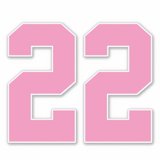 Je aangepaste Jersey nummer Sticker (Voorkant)