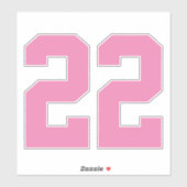 Je aangepaste Jersey nummer Sticker (Vel)