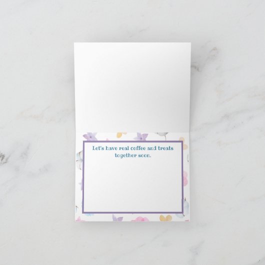 Je aangepaste juf missen bedankkaart (Binnen)