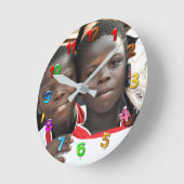 Je aangepaste Kinder fotoklok Ronde Klok (Hoek)