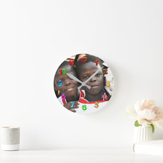 Je aangepaste Kinder fotoklok Ronde Klok (Huis)