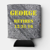 Je aangepaste Koelbox voor pensionering Blikjeskoeler (Achterkant)