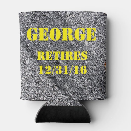 Je aangepaste Koelbox voor pensionering Blikjeskoeler (Achterkant)