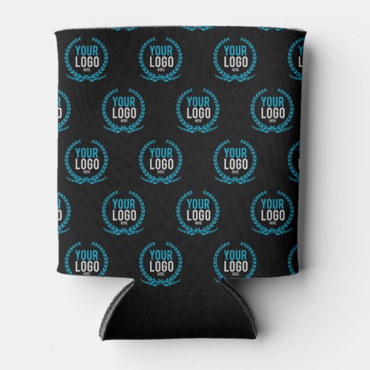 Je aangepaste Logo | Afbeelding over de gehele lin Blikjeskoeler (Voorkant)