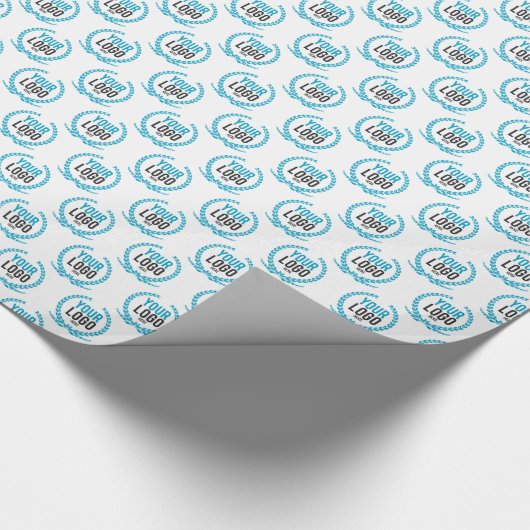 Je aangepaste Logo | Afbeelding over de gehele lin Cadeaupapier (Hoek)