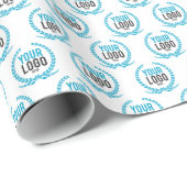 Je aangepaste Logo | Afbeelding over de gehele lin Cadeaupapier (Rol Hoek)