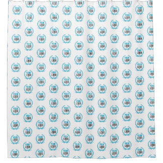 Je aangepaste Logo | Afbeelding over de gehele lin Douchegordijn