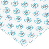 Je aangepaste Logo | Afbeelding over de gehele lin Korte Tafelloper (Hoek)