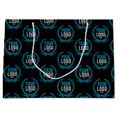 Je aangepaste Logo | Afbeelding over de gehele lin Large Cadeautasje (Voorkant)