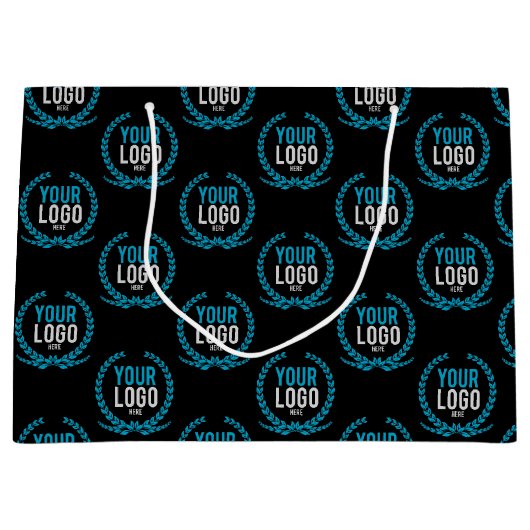 Je aangepaste Logo | Afbeelding over de gehele lin Large Cadeautasje (Voorkant)