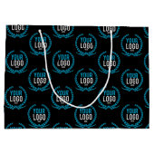 Je aangepaste Logo | Afbeelding over de gehele lin Large Cadeautasje (Achterkant)