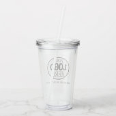 Je aangepaste Logo en tekst Acryl Drinkbeker (Achterkant)