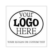 Je aangepaste Logo en tekst Rubberstempel (Afrduk)