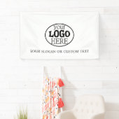 Je aangepaste Logo en tekst Spandoek (Insitu)