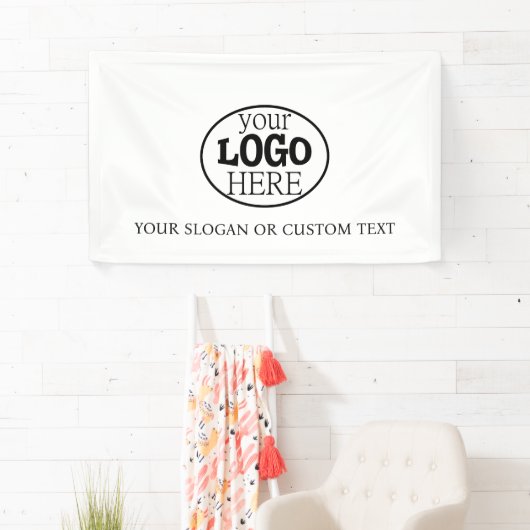 Je aangepaste Logo en tekst Spandoek (Insitu)