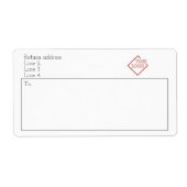 Je aangepaste Logo Etiket (Voorkant)