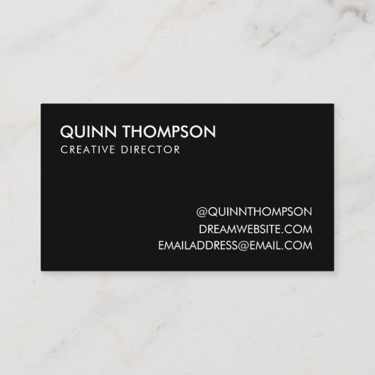 Je aangepaste Logo Visitekaartje (Achterkant)