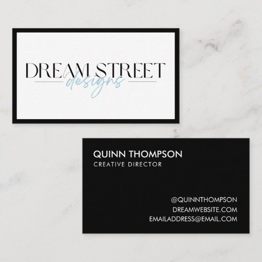 Je aangepaste Logo Visitekaartje (Voorkant / Achterkant)