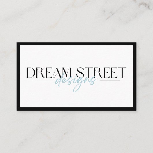 Je aangepaste Logo Visitekaartje (Voorkant)