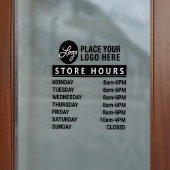 Je aangepaste Logo-winkeluren toevoegen Raamsticker