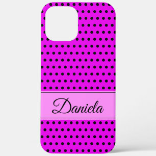 Je aangepaste naam met zwarte en roze Case-Mate iPhone case