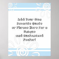 Je aangepaste prijsopgave toevoegen Blauw baby Bla