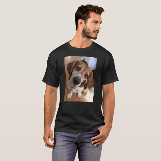 Je Aangepaste Puppy Hond Foto T-shirt (Voorkant volledig)