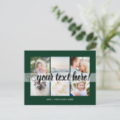 Je aangepaste tekst 6 foto's collage universeel briefkaart (Staand voorkant)