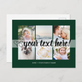 Je aangepaste tekst 6 foto's collage universeel briefkaart (Voorkant / Achterkant)