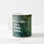 Je aangepaste tekst donkere inkten koffiemok (Voorkant links)