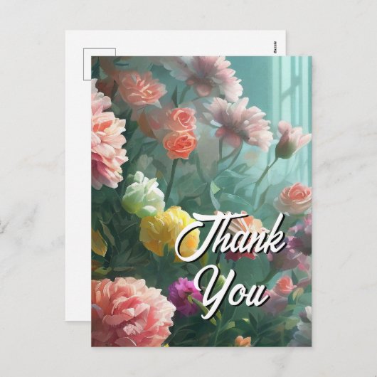 Je aangepaste tekst gemengde bloemen 21 Sjabloon (Voorkant / Achterkant)