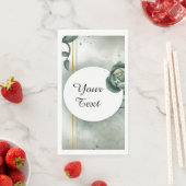 Je aangepaste tekst - Groen blok op maat Servet (Insitu)