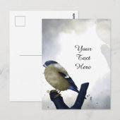 Je aangepaste tekst - Kleine Vogel op maat Briefkaart (Voorkant / Achterkant)